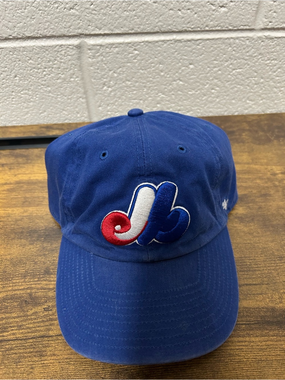 Unbranded Men's Royal Blue Baseball Cap with Red & White Embroidered Logo